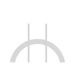 Kabel PVC 0.055mm2, bílý
